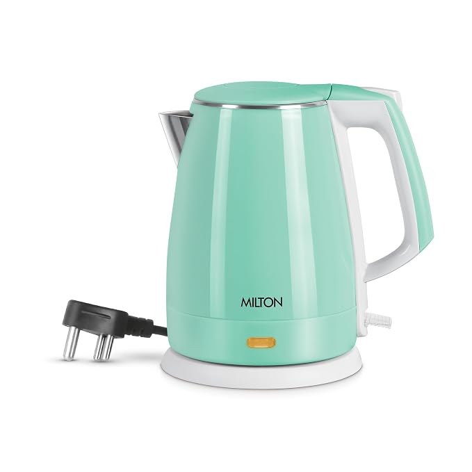 Mint green electric kettle